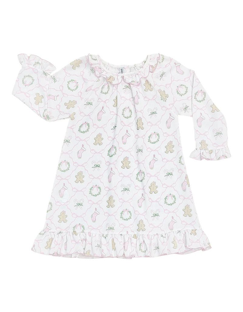 Christmas Bow Trellis Print Dress