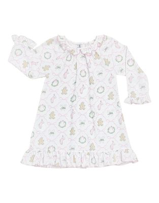 Christmas Bow Trellis Print Dress