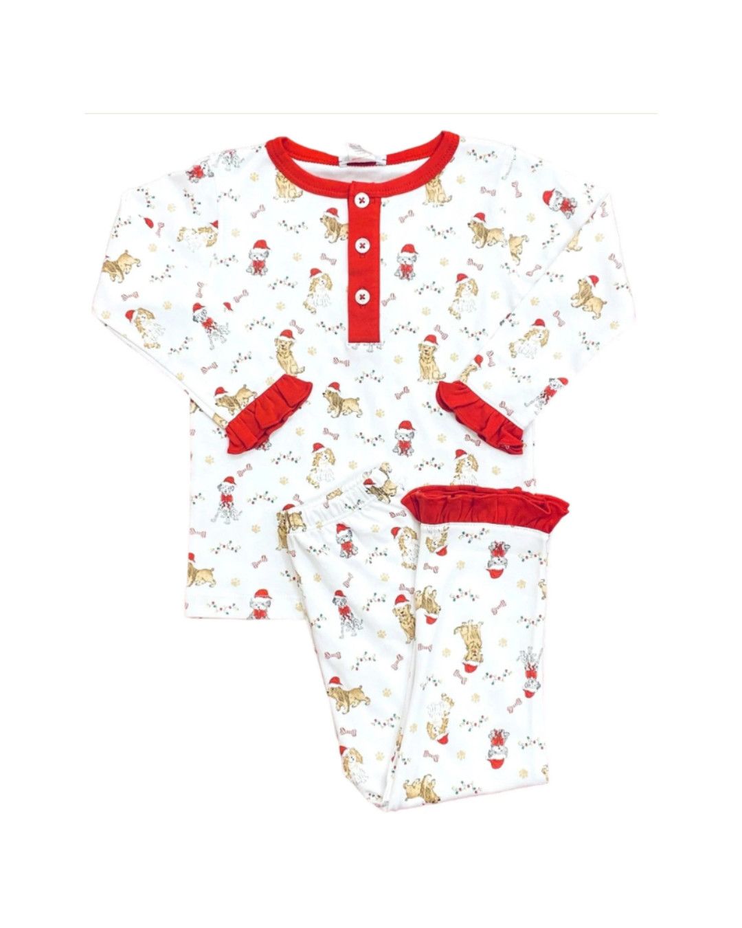 Christmas Pups Pima 2 Pc PJ