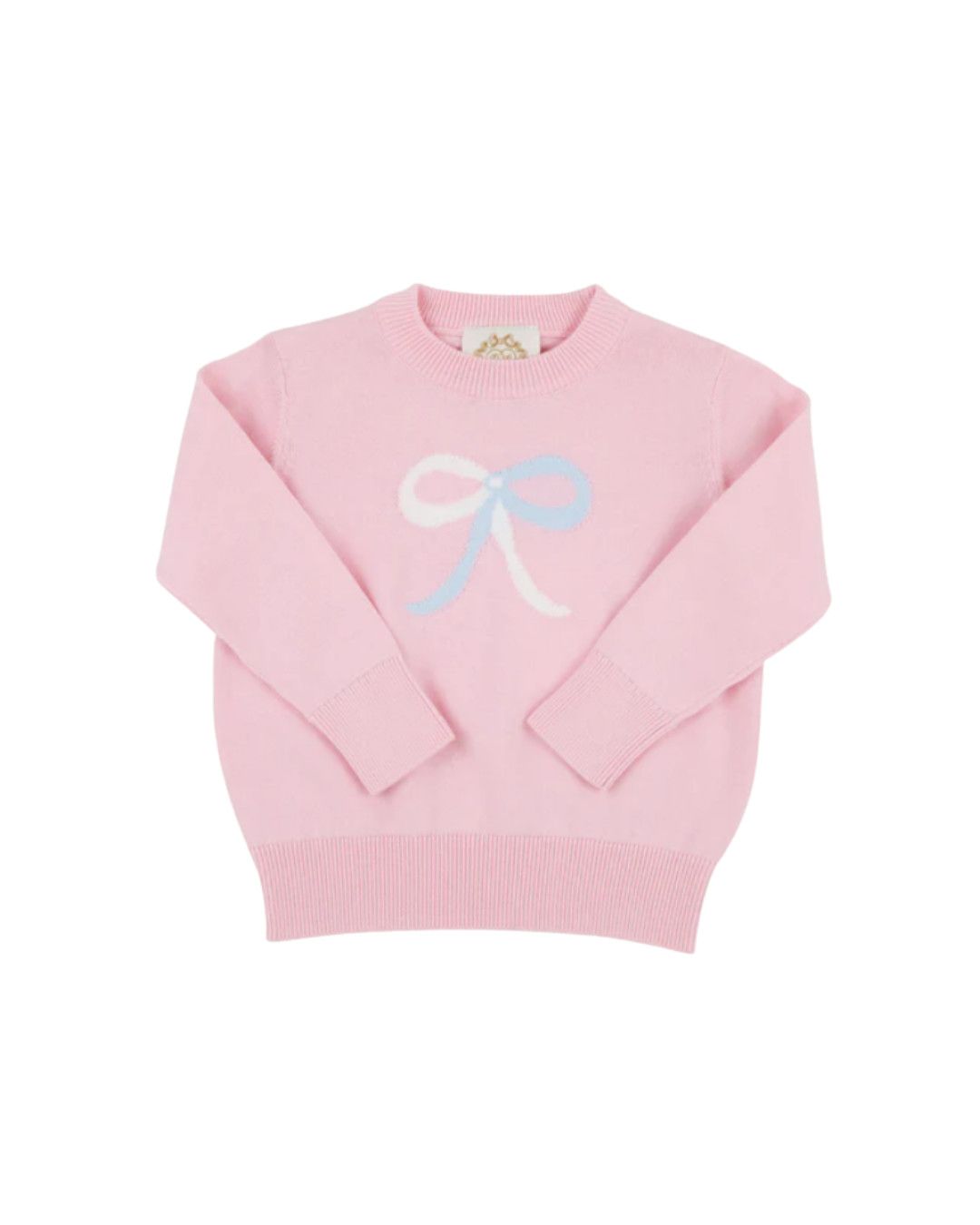 Isabelle&#39;s Intarsia Sweater, Palm Beach Pink Bow