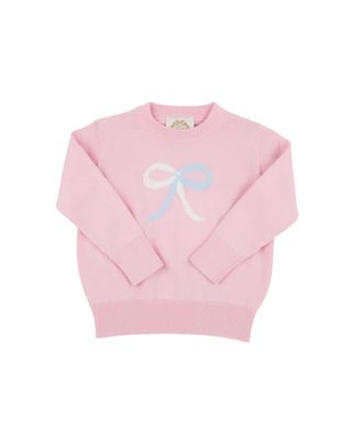 Isabelle&#39;s Intarsia Sweater, Palm Beach Pink Bow