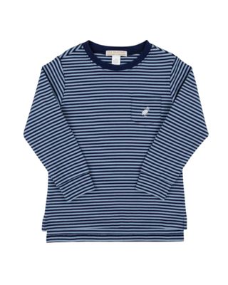 LS Carter Crewneck, Barrington Blue/Navy Stripe