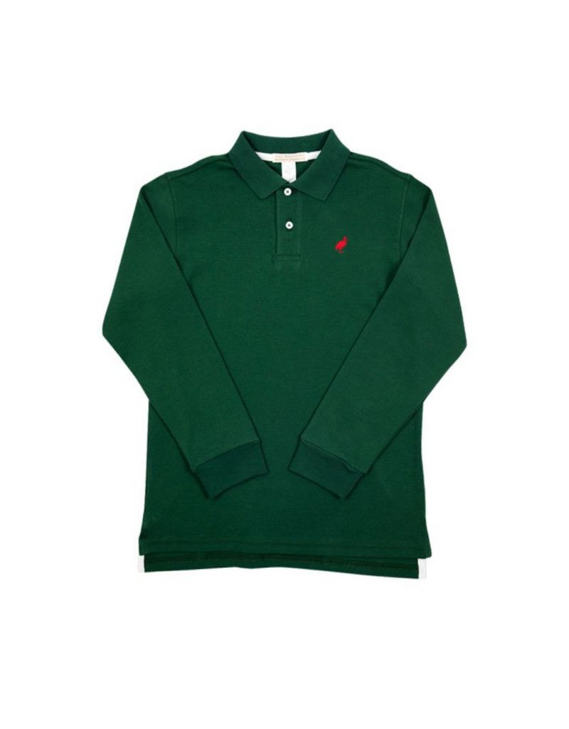 Prim and Proper LS Pima Polo Grier Green