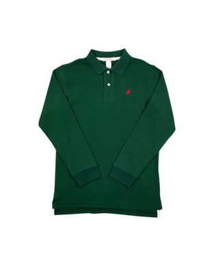 Prim and Proper LS Pima Polo Grier Green