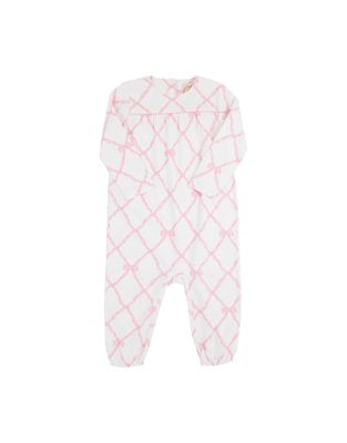 Long Sleeve Penny&#39;s Playsuit, Belle Meade Bow