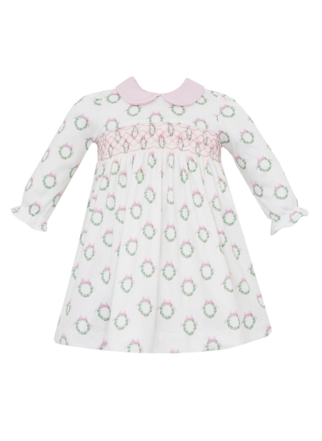 Holiday Pink Wreather Knit Dress