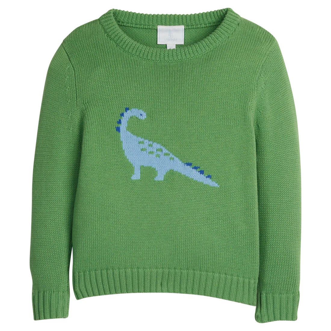 Intarsia Sweater -Blue Dinosaur