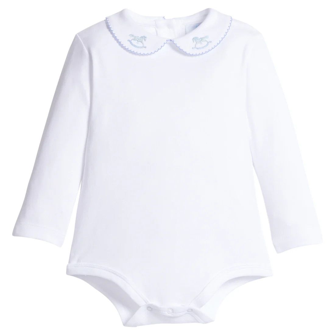 LS Pinpoint Onesie Blue Rocking Horse