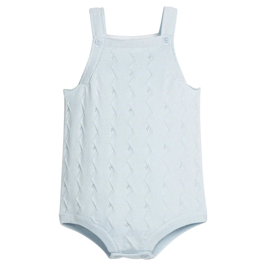 Pointelle Knit Bubble, Light Blue