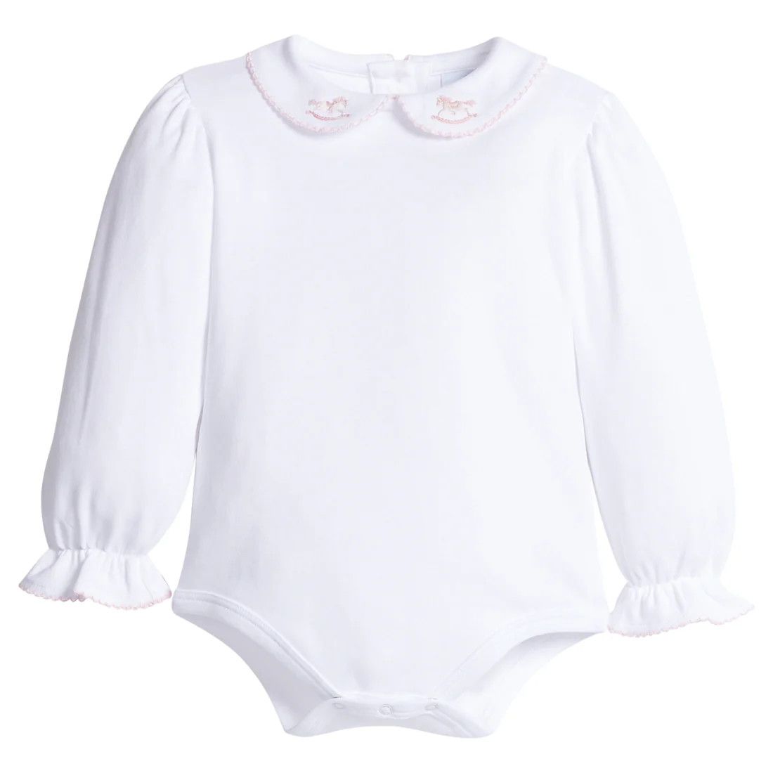 LS Pinpoint Onesie Pink Rocking Horse