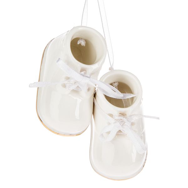 Baby Booties, Porcelain Ornament