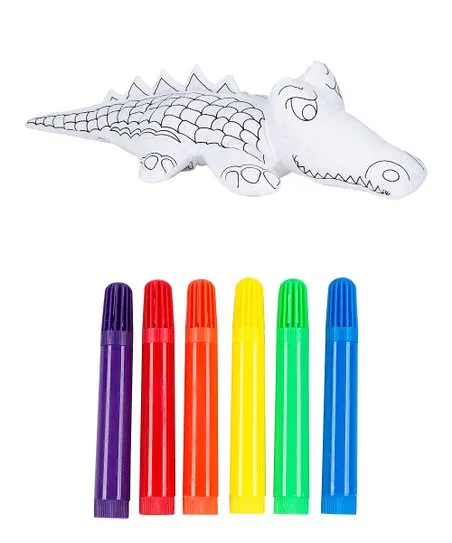 Color Crocodile Markers Set 10&quot;