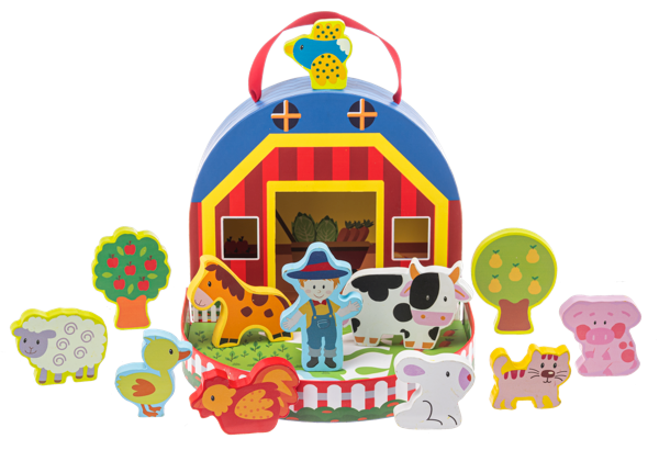 Farm Playset Case 12Pc