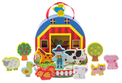 Farm Playset Case 12Pc