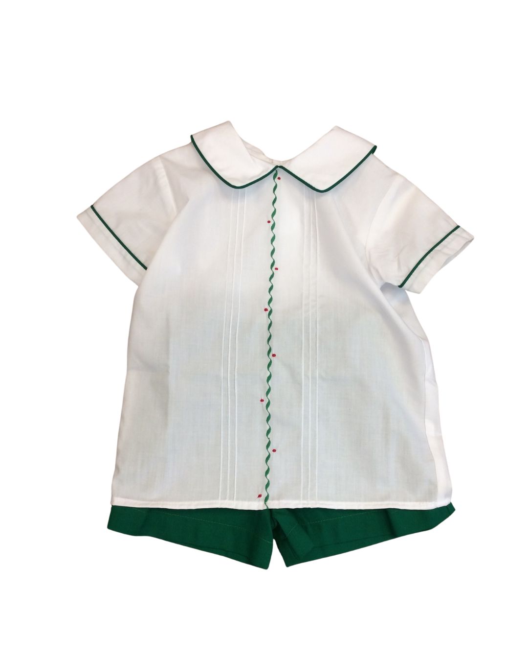 Drew Short Set, Green Accents