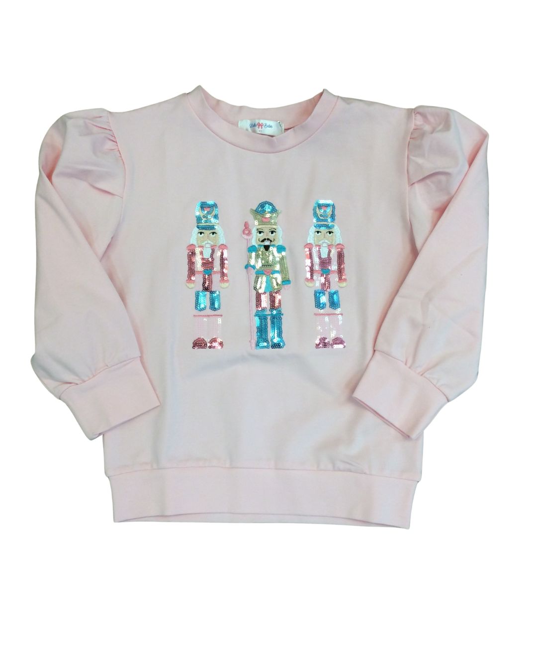 Lily Nutcracker Pink LS Puff Sleeve Shirt