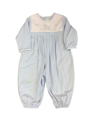 Blue Knit Longall w/ Lamb