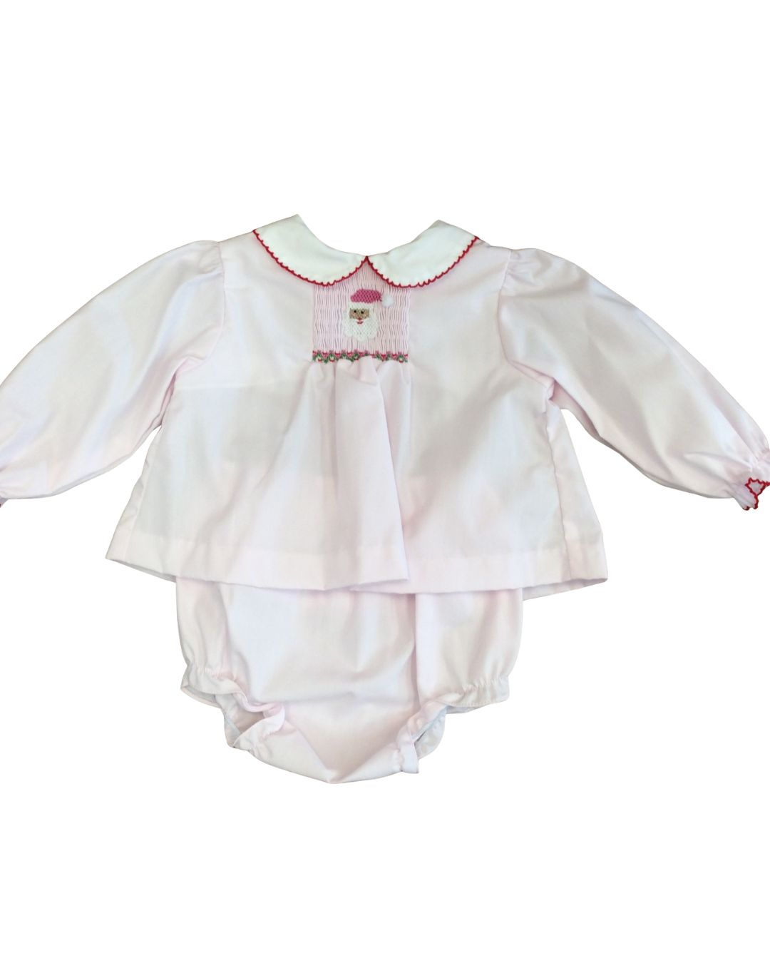 LS Pink Santa Diaper Set
