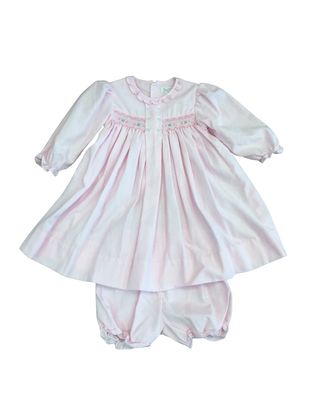 LS Pink Gingham Dress