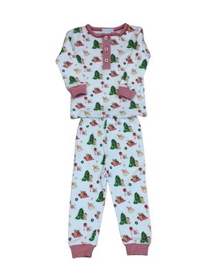 Christmas Pups Pima 2 Pc PJ