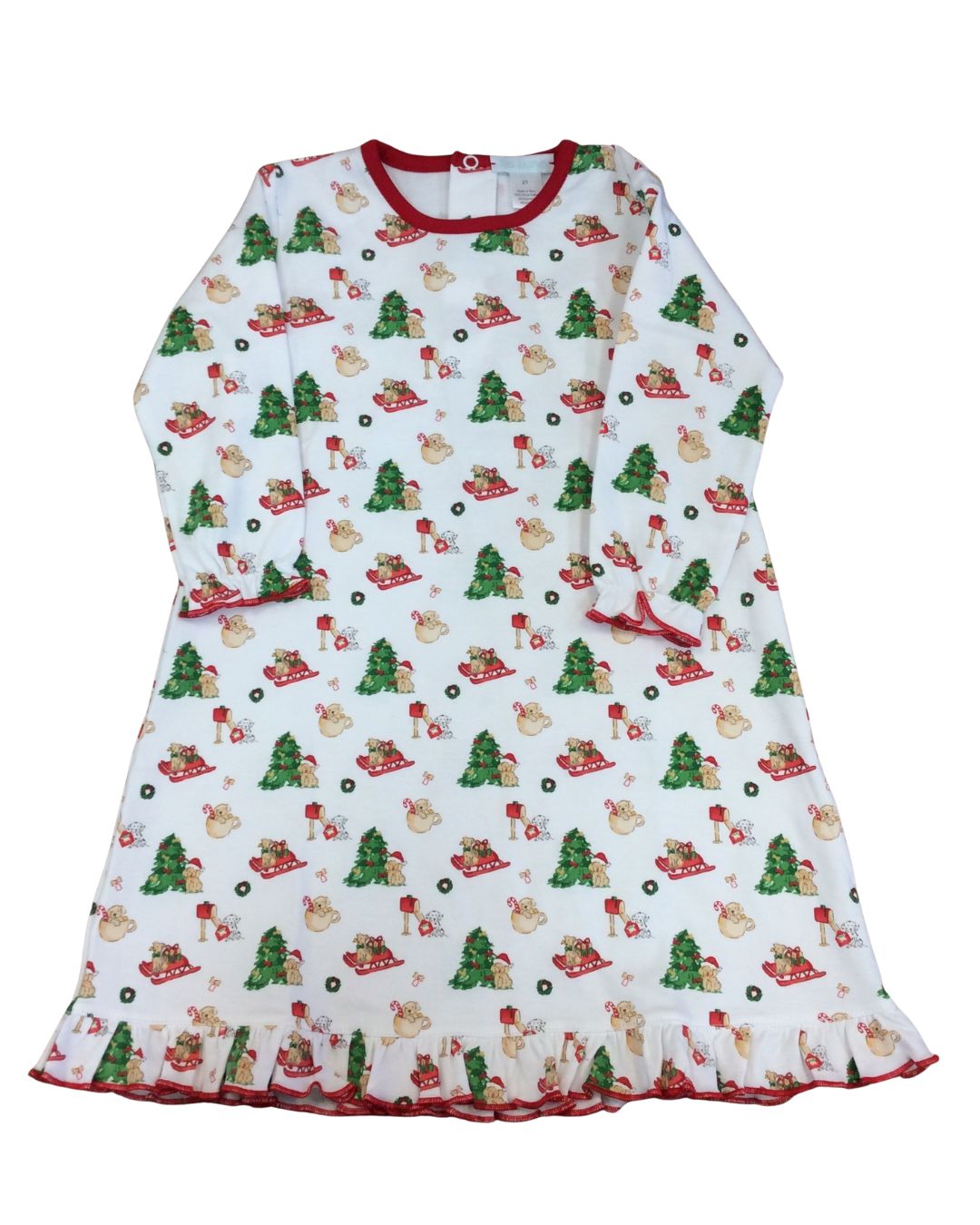 Christmas Pups Pima Night Gown