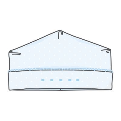 Mia and Luca&#39;s Emb Hat, Blue