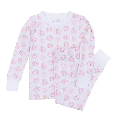 Precious Pumpkins Long Pajamas, Pink