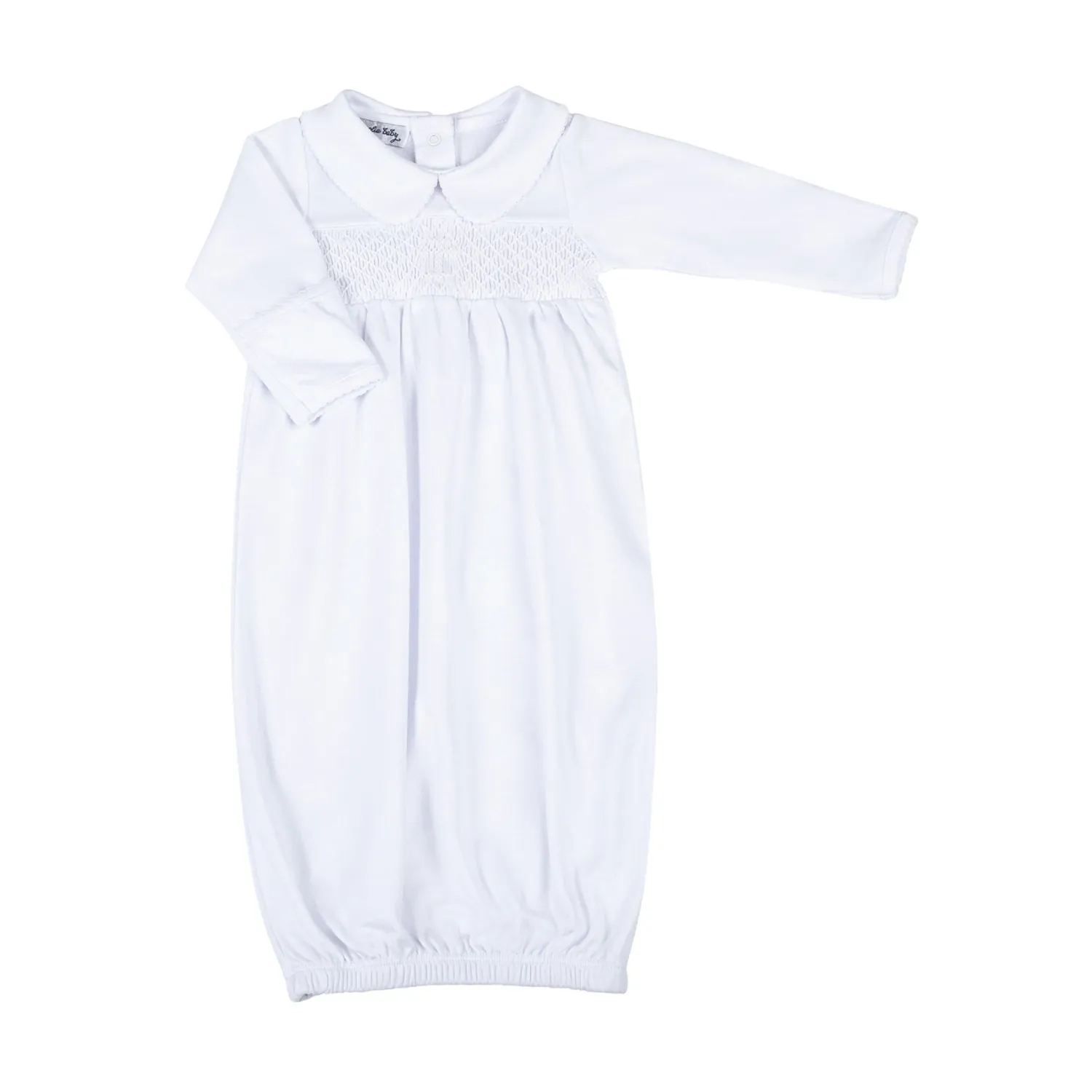 L/S Smocked Boy Blessed Gown