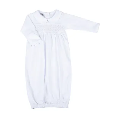 L/S Smocked Boy Blessed Gown
