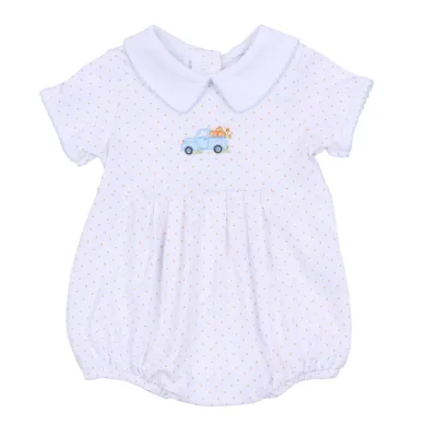 Pumpkin Patch Fun Emb Bubble, Blue