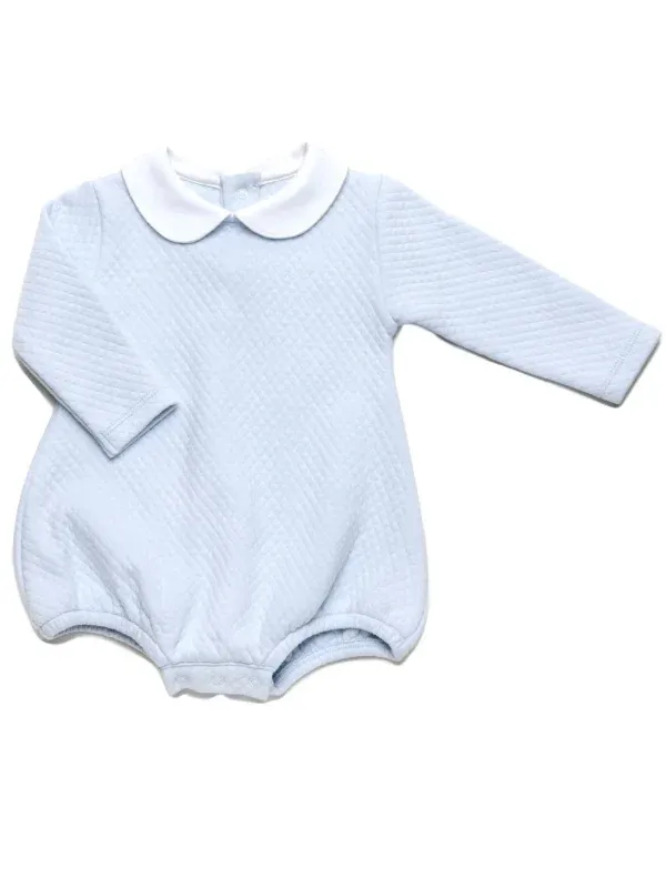Diamond Quilt LS Pima Bubble, Lt Blue