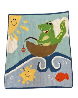 Happy Alligator Blanket