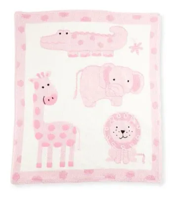 Pink Jungle Baby Balnket