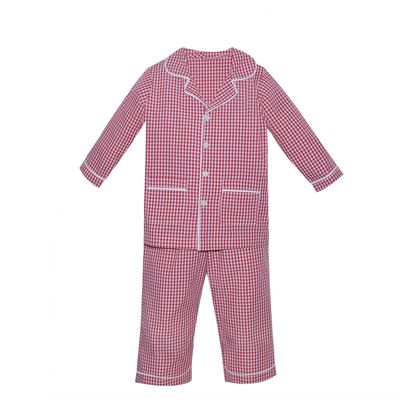 Landry Red Gingham Button Down PJ Set