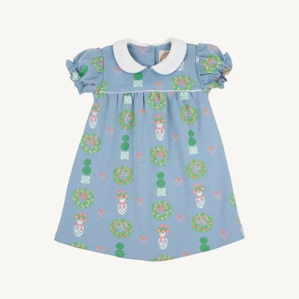 Holly Day Pima Dress, Topiaries and Tangerines