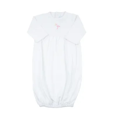 Just Delivered Gown, Pink Trim