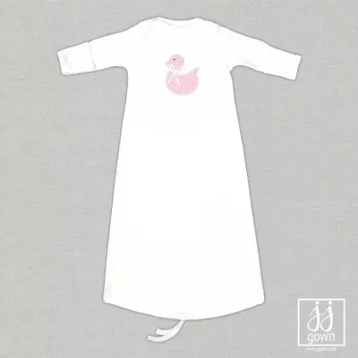 Pink Dot Duck Gown O/S