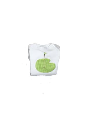 Green Micro Check Golf Gown O/S