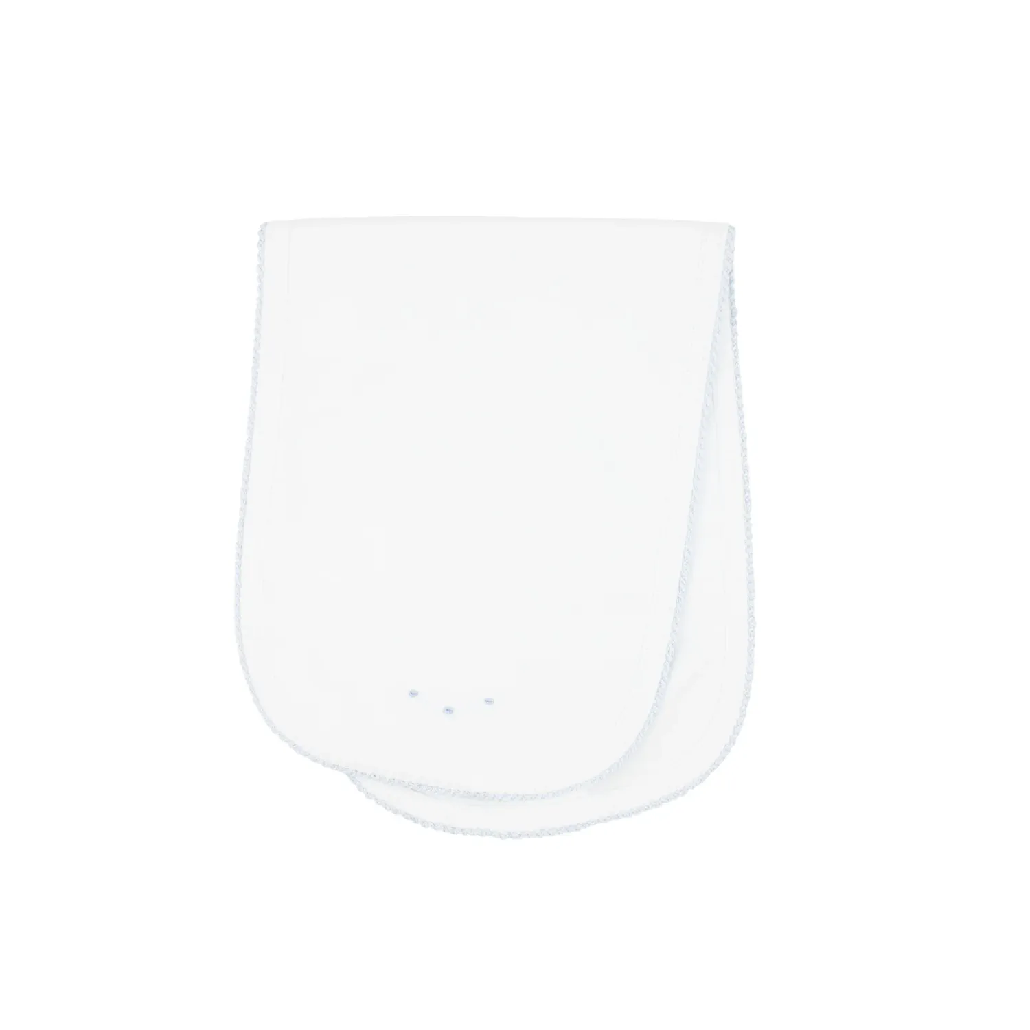 Crochet and Seeds Collection Burp Cloth, Blue