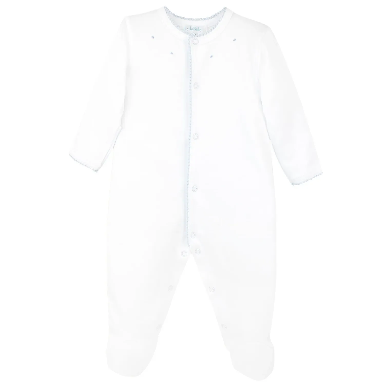 Crochet and Seeds Collection Footie, Blue