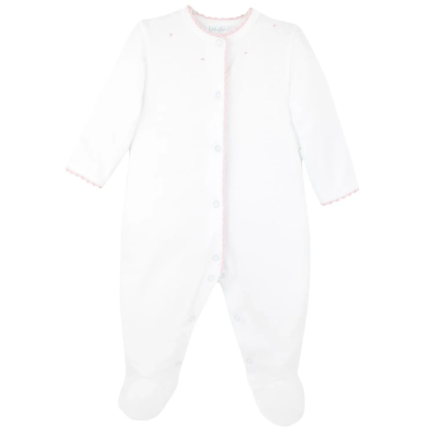 Crochet and Seeds Collection Footie, Pink