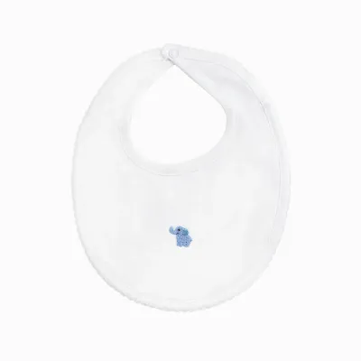 Safari Friends Bib, Blue