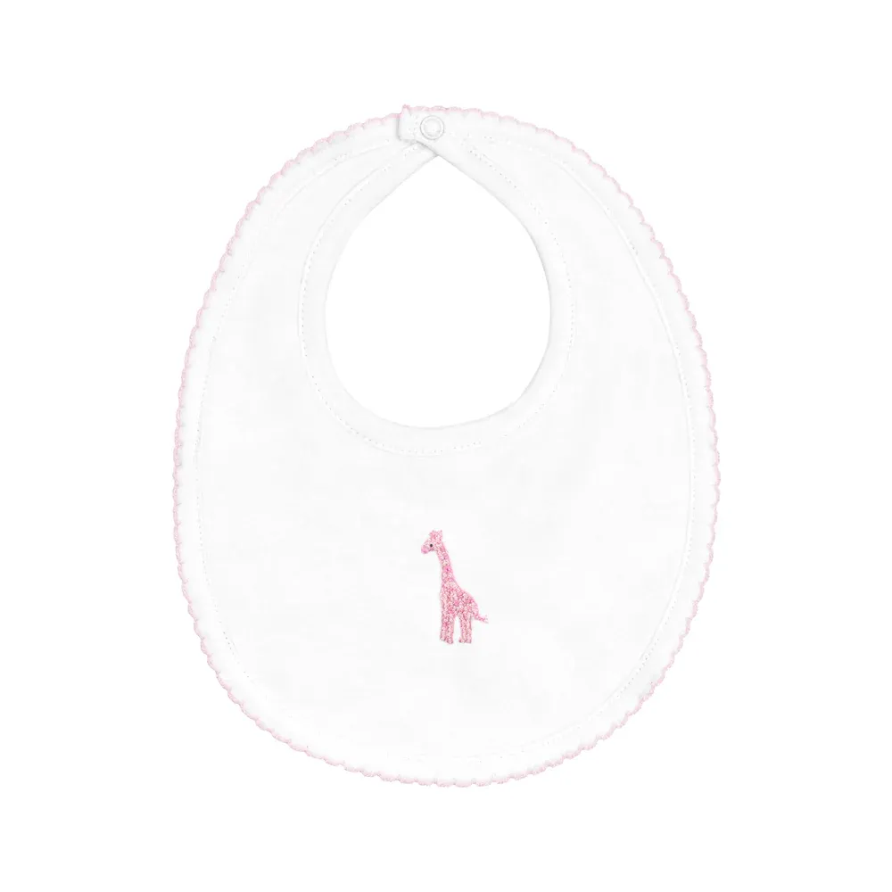 Safari Friends Bib, Pink