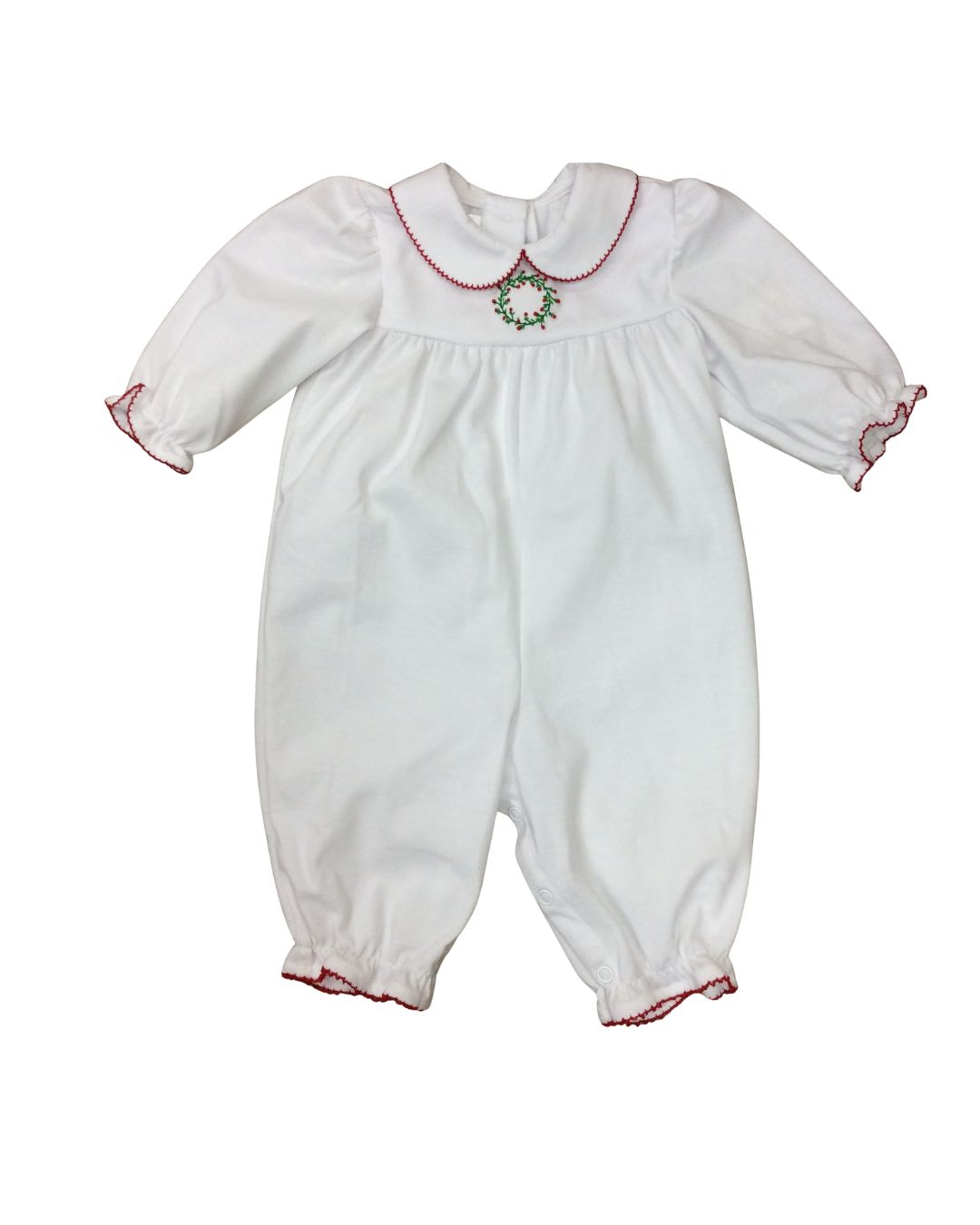 Claire Romper, Christmas Wreath