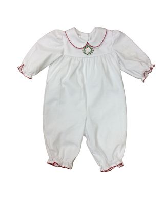 Claire Romper, Christmas Wreath