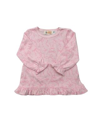 Lt Pink Swing Top, Bows
