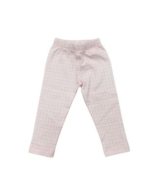 Pink/White Windowpane Plaid Leggings