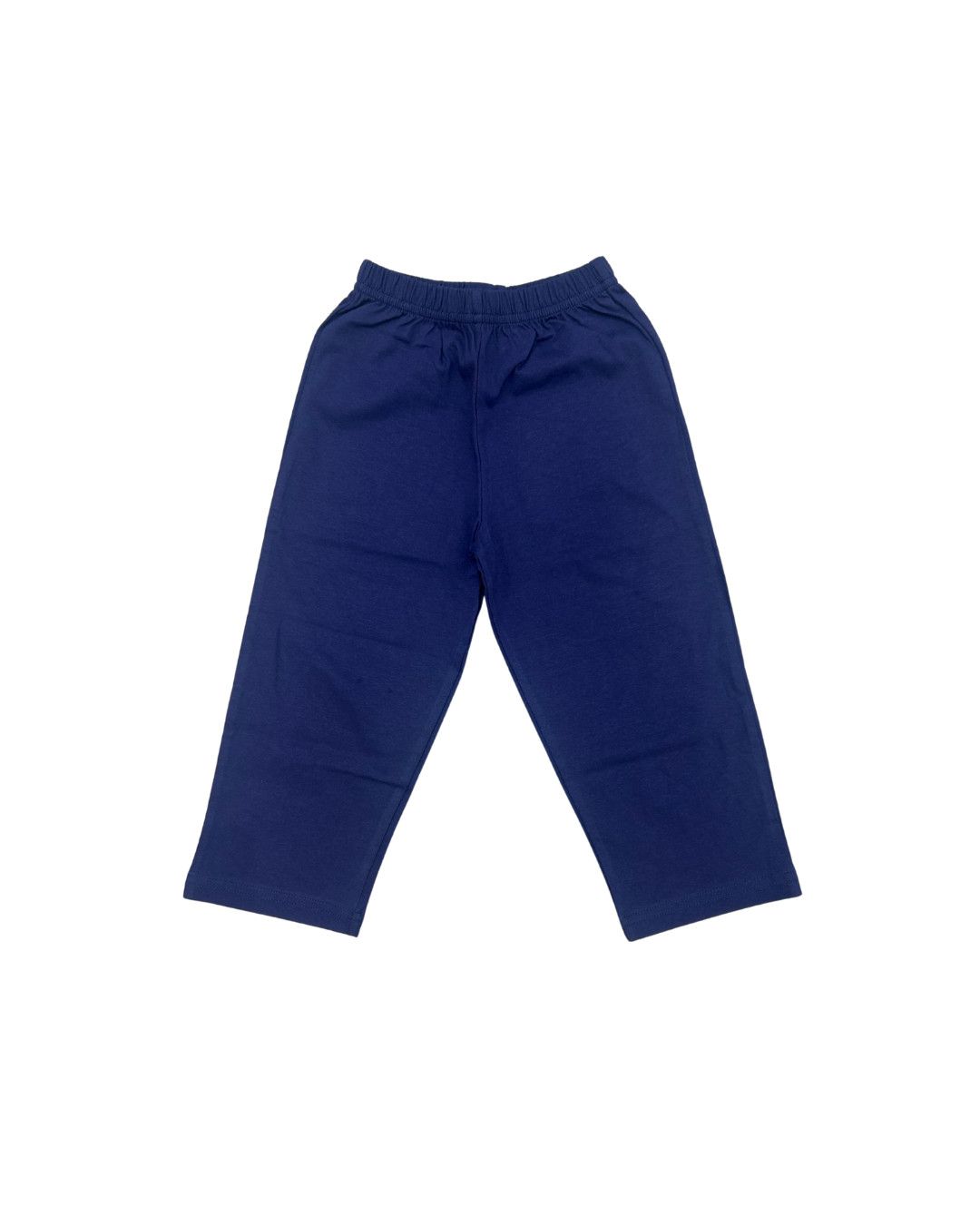 Jersey Solid Straight Pants, Navy