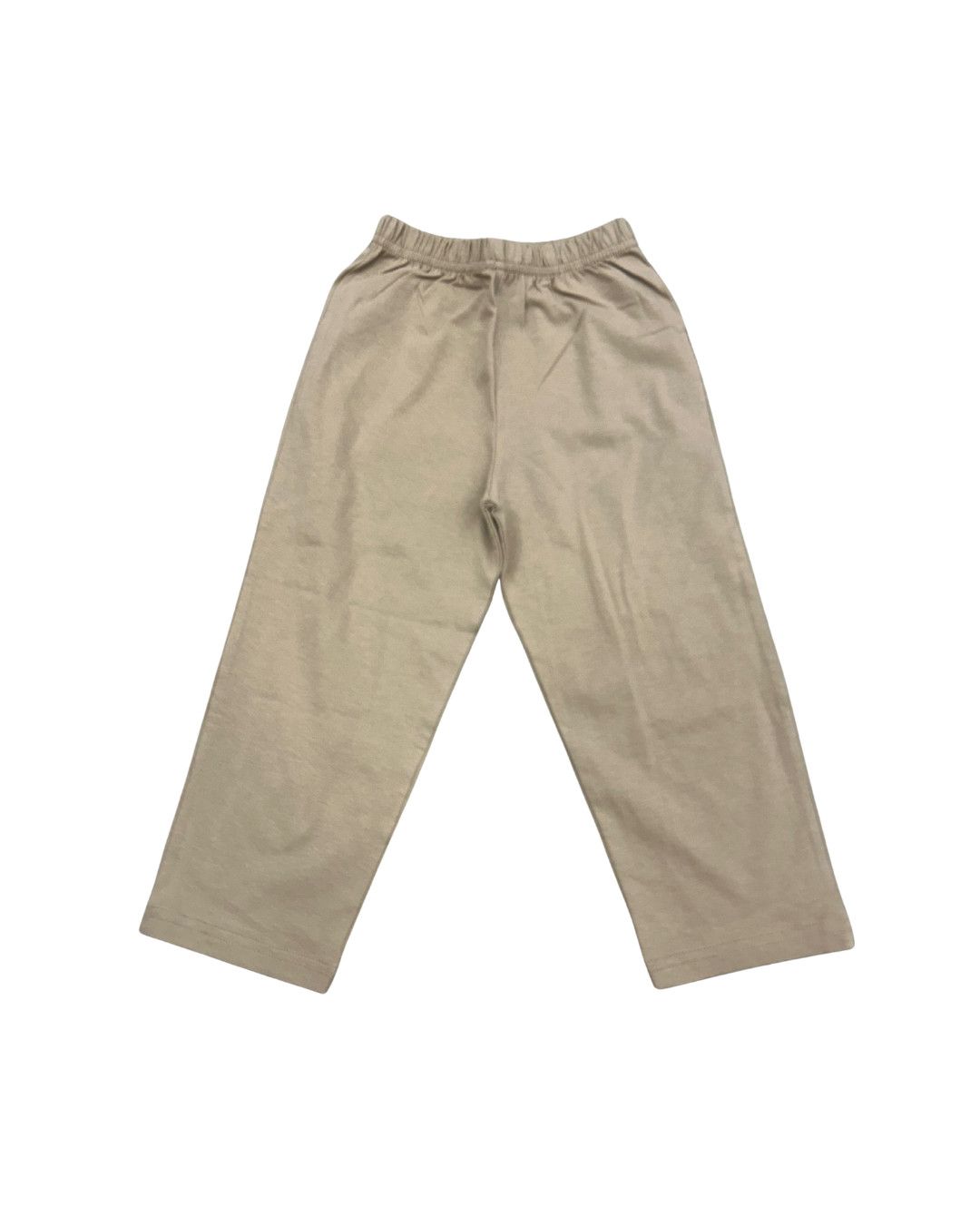 Jersey Solid Straight Pants, Sand