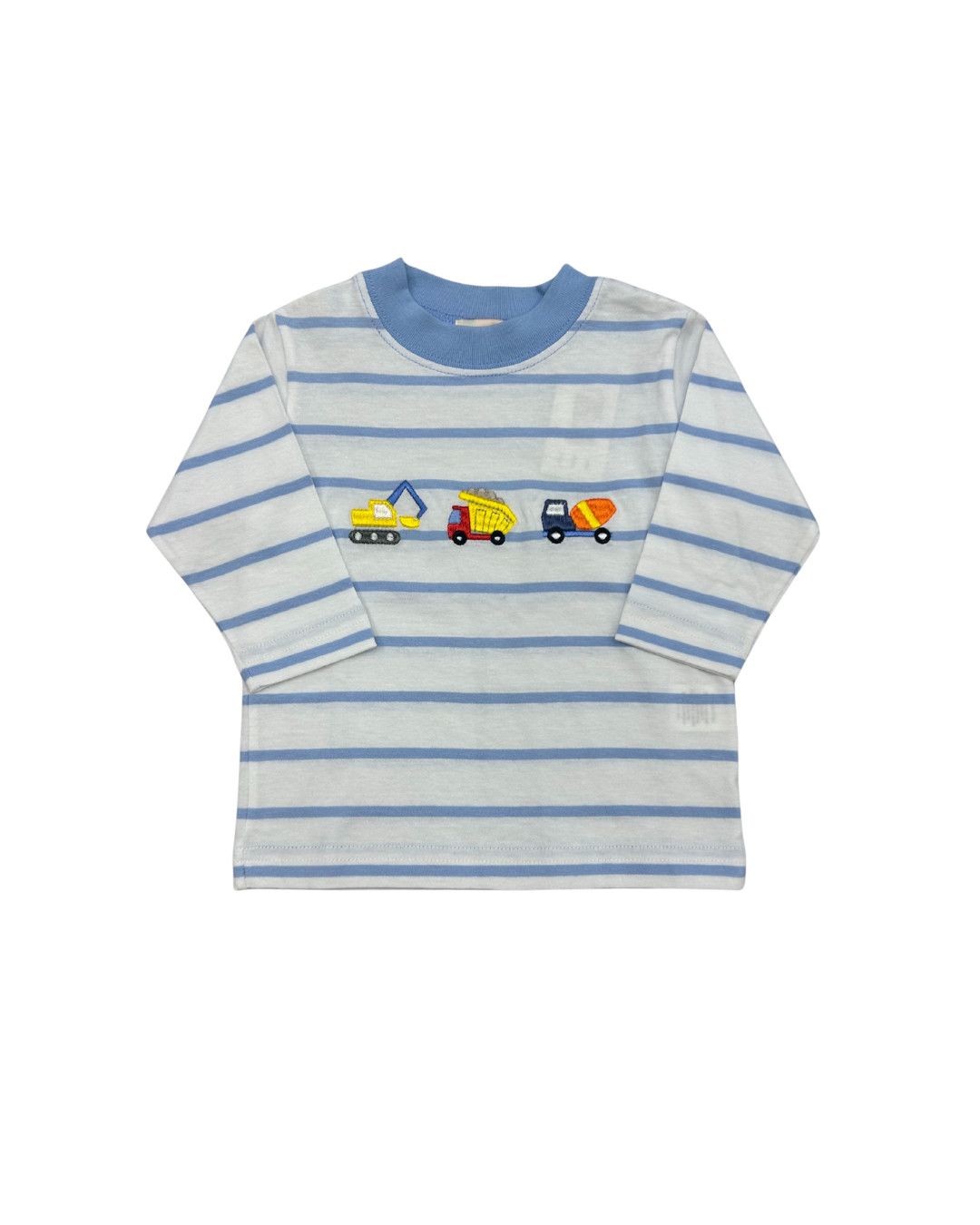 White/Blue Stripe Top, Construction